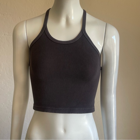 NWOT black free people ribbed crop tank - Picture 7 of 11